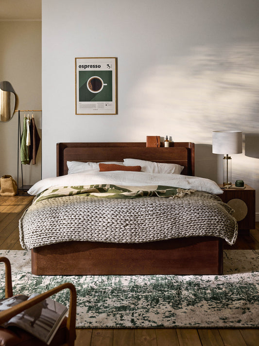 Allora Wooden Bed with Drawers