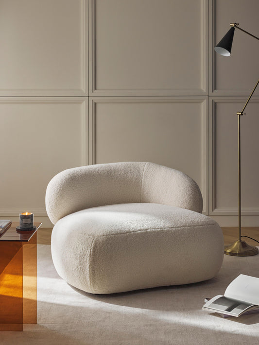Alva Teddy Fur Lounge Chair