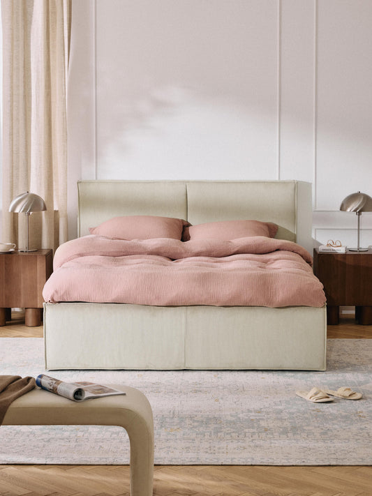Dreama Corduroy Upholstered Bed