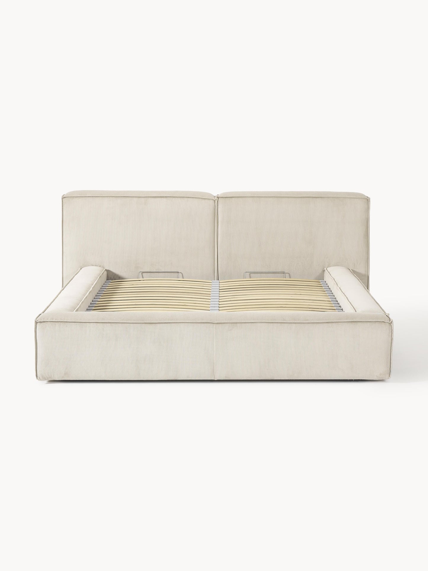 Lennox Corduroy Upholstered Bed with Storage