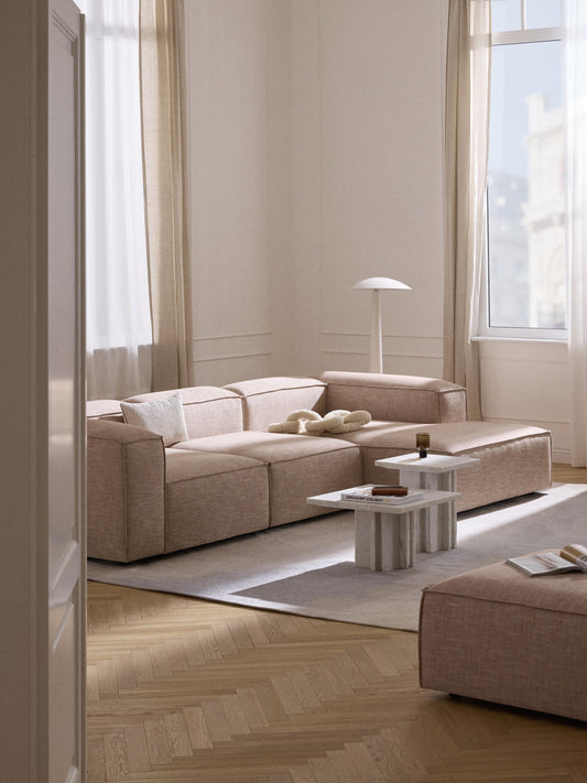 Lennox Modular Corner Sofa (4-Seater) in Linen Blend