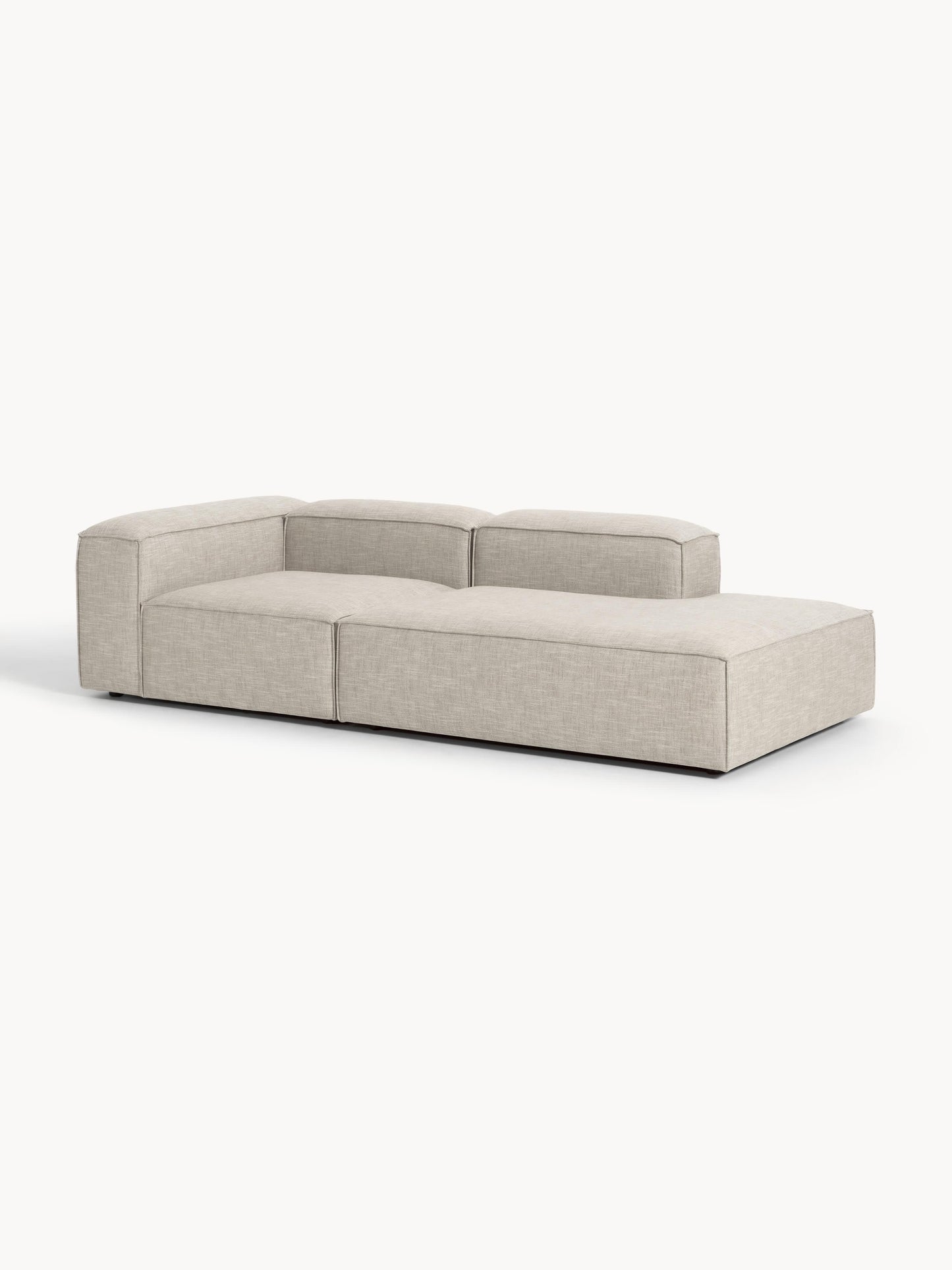 Lennox Modular Ottoman in Linen Blend
