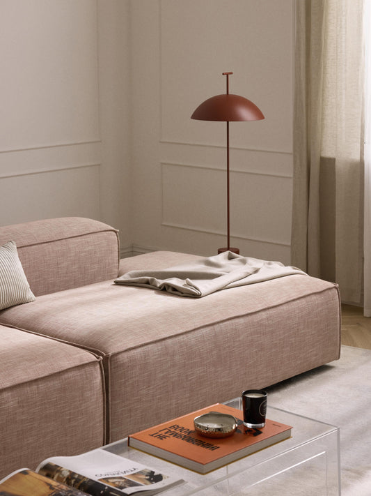 Lennox Ottoman Module in Linen Blend
