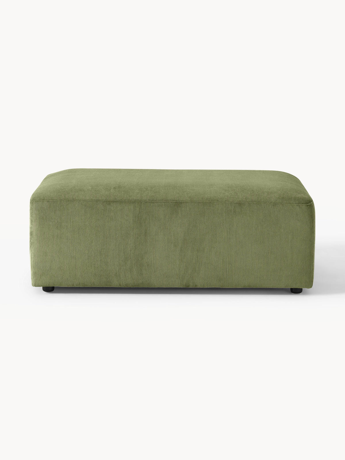 Melvie XL Ottoman in Corduroy, W 116 x D 72 cm