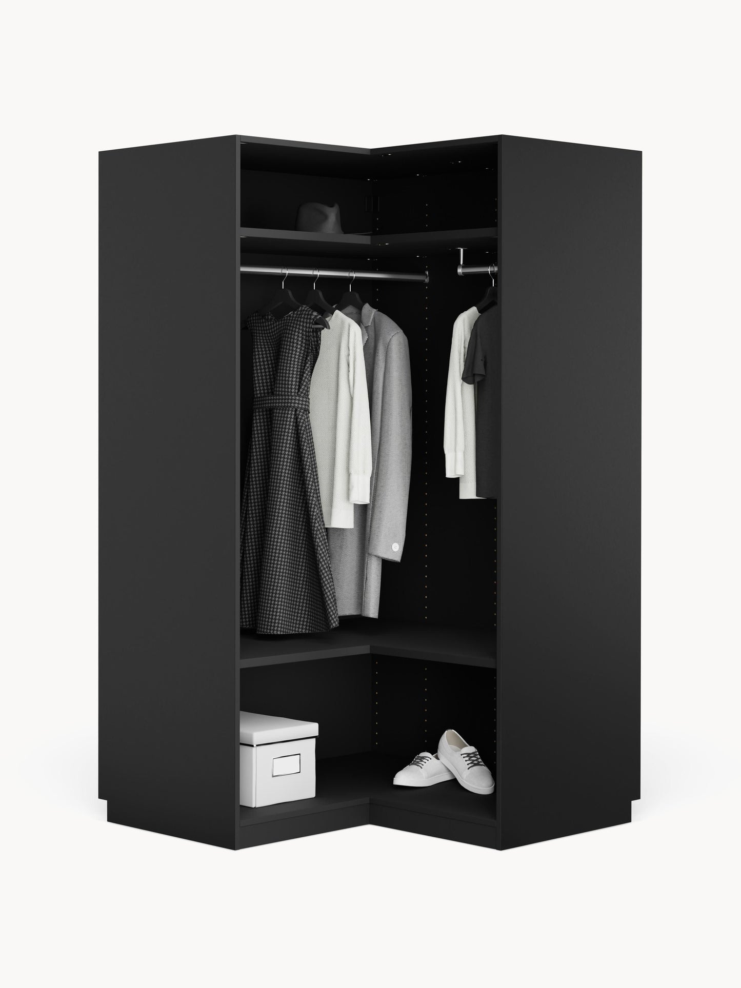 Simona Modular Corner Wardrobe, 115 cm Wide