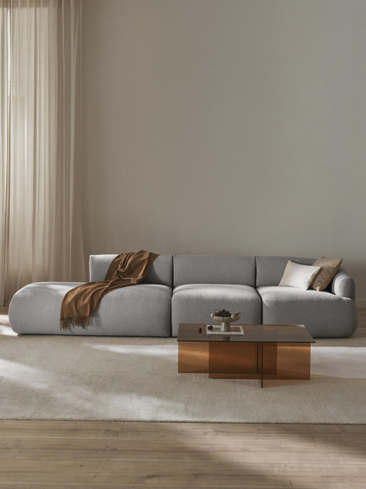 Sofira Modular Bouclé Chaise (2-Seater)