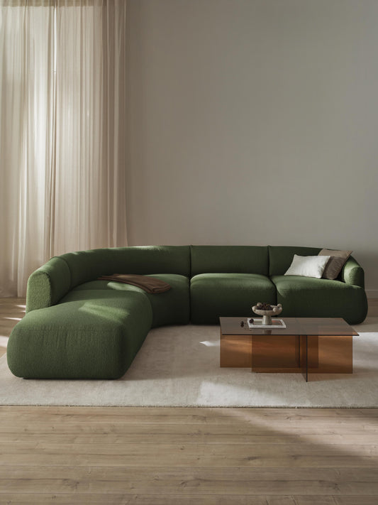 Sofira Modular Bouclé Corner Sofa (4-Seater)