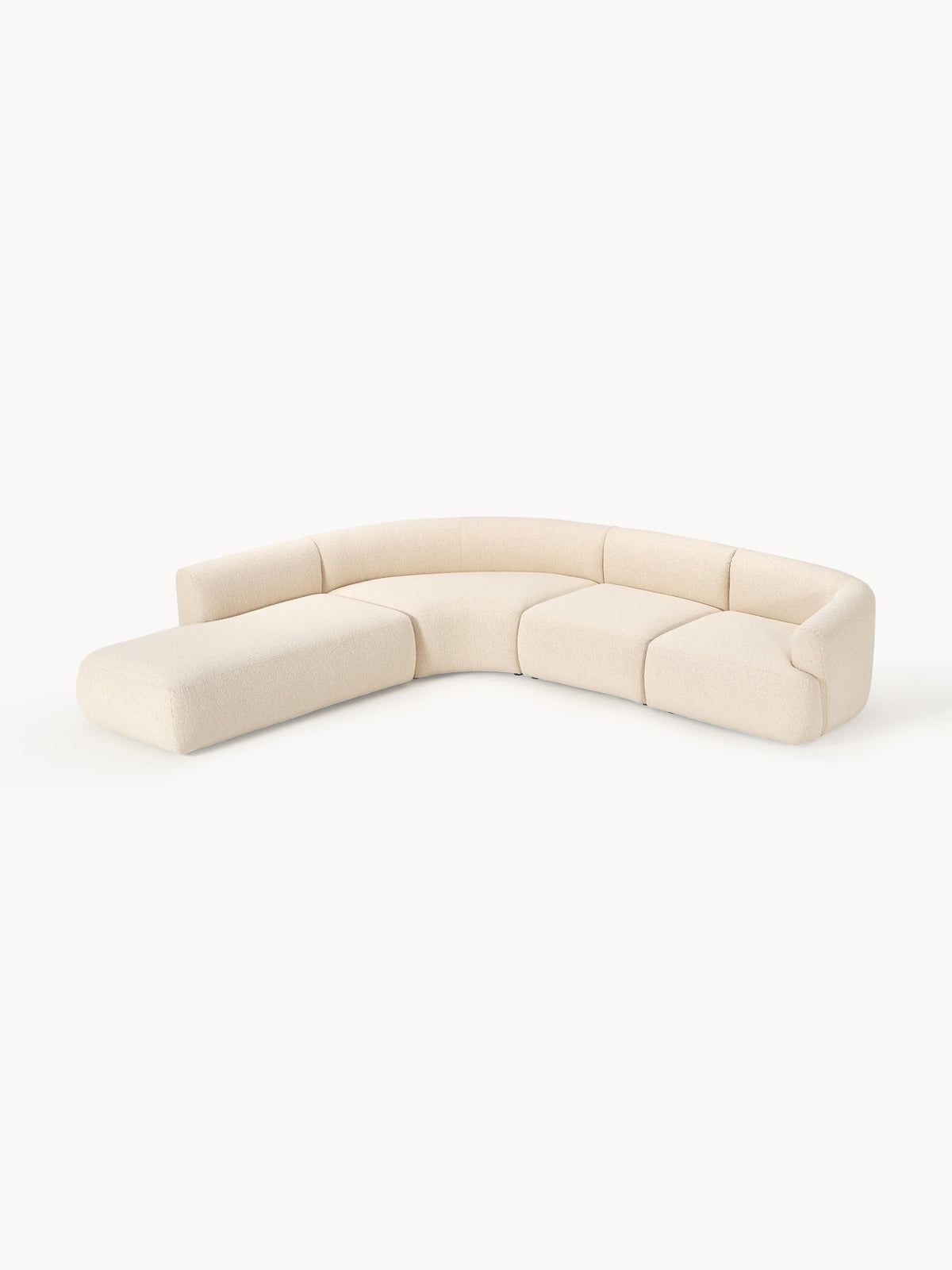 Sofira Modular Bouclé Corner Sofa (4-Seater)