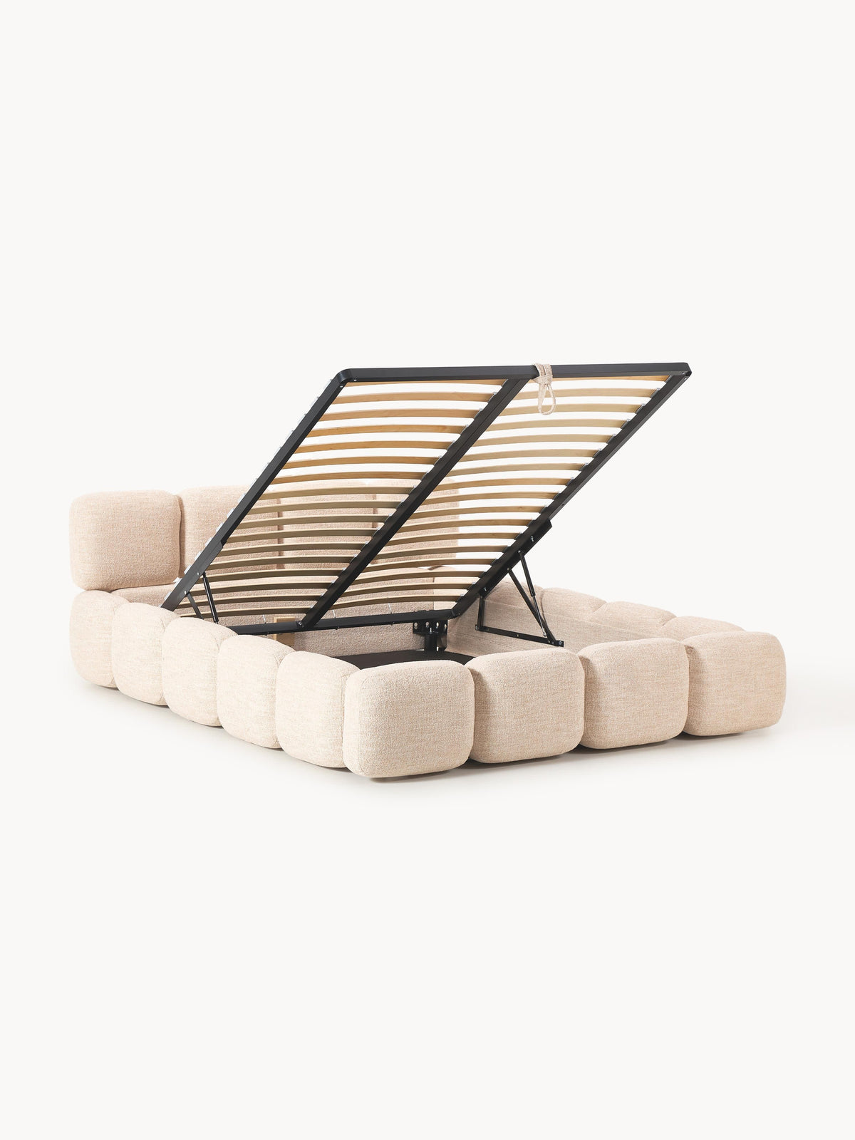 Taylin Upholstered Bed in Bouclé with Storage