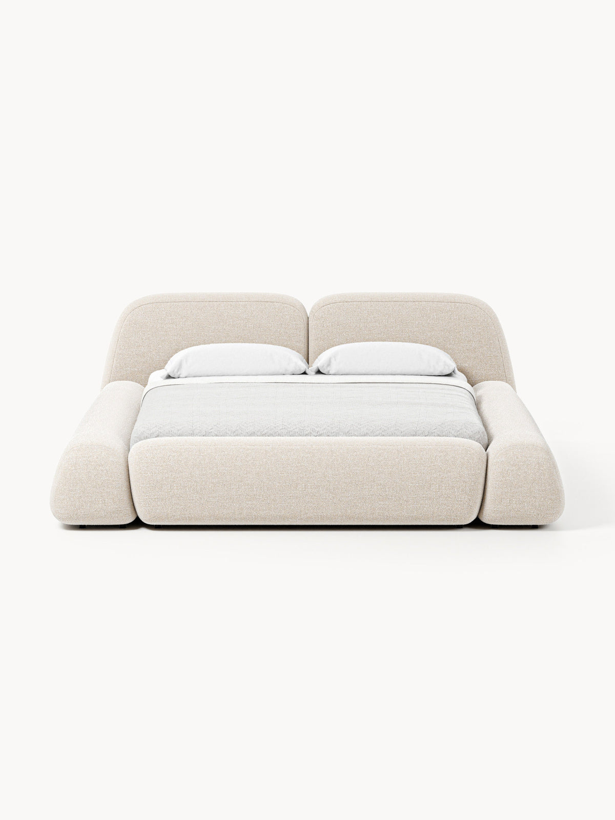 Wolka Bouclé Upholstered Bed