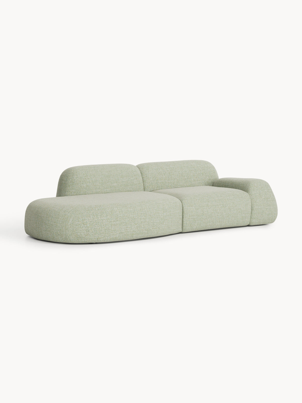 Wolka Modular Bouclé Chaise (3-Seater)