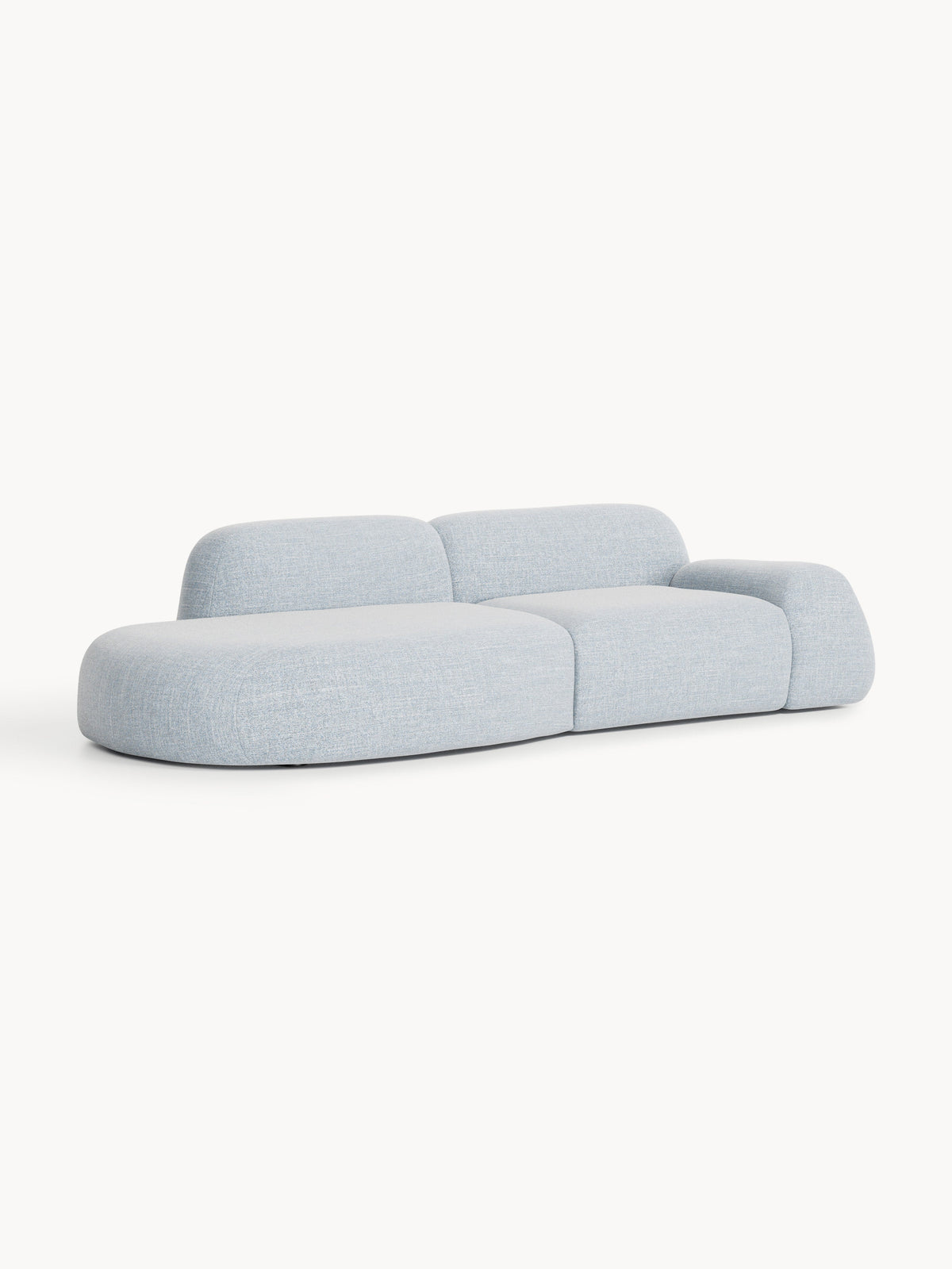 Wolka Modular Bouclé Chaise (3-Seater)
