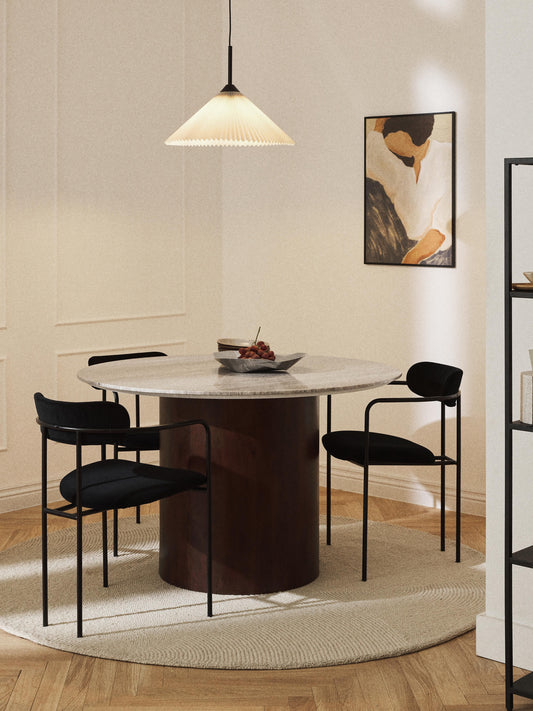 Abbia Round Marble Dining Table, Ø 120 cm