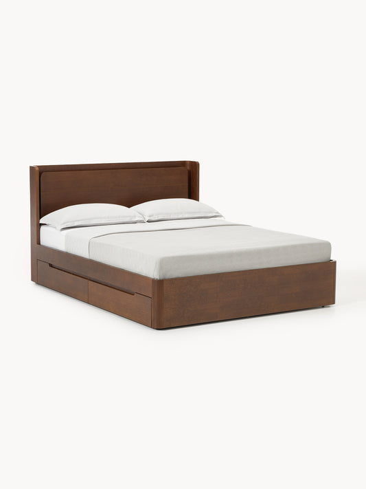 Allora Wooden Bed with Drawers