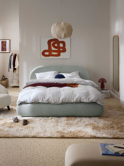 Alva Bouclé Upholstered Bed