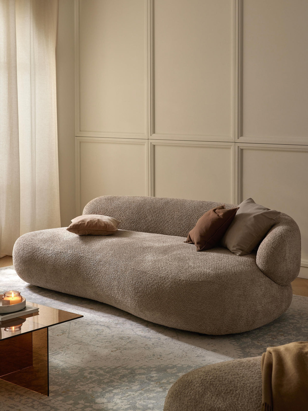 Alva Sofa (3-Seater) in Teddy Bouclé