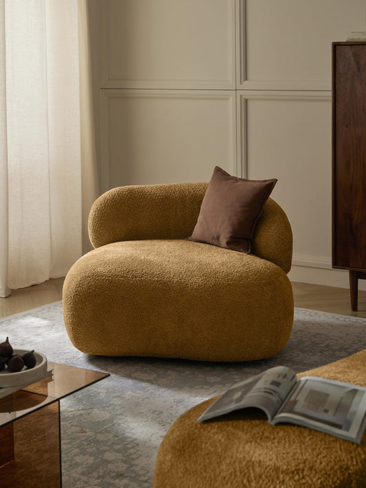 Alva Teddy Bouclé Lounge Chair