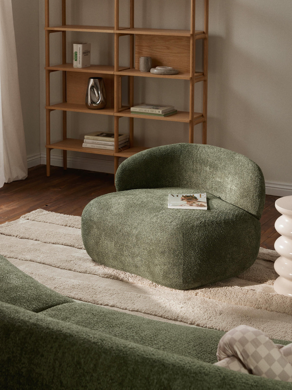 Alva Teddy Bouclé Lounge Chair