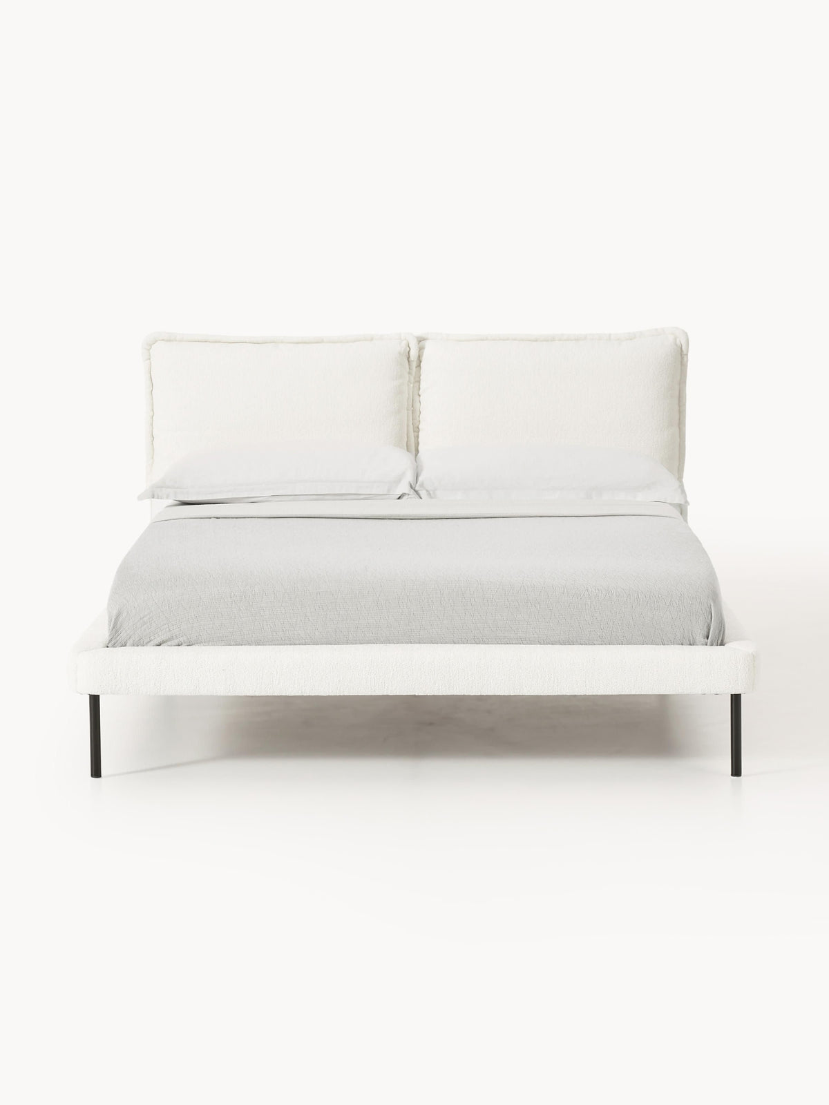 Amelie Upholstered Bed in Teddy Bouclé