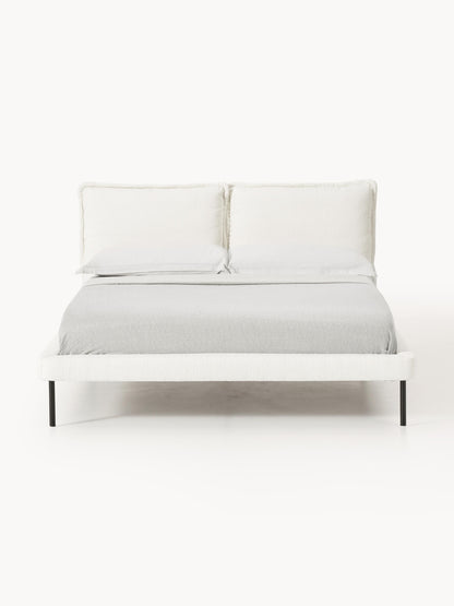 Amelie Upholstered Bed in Teddy Bouclé