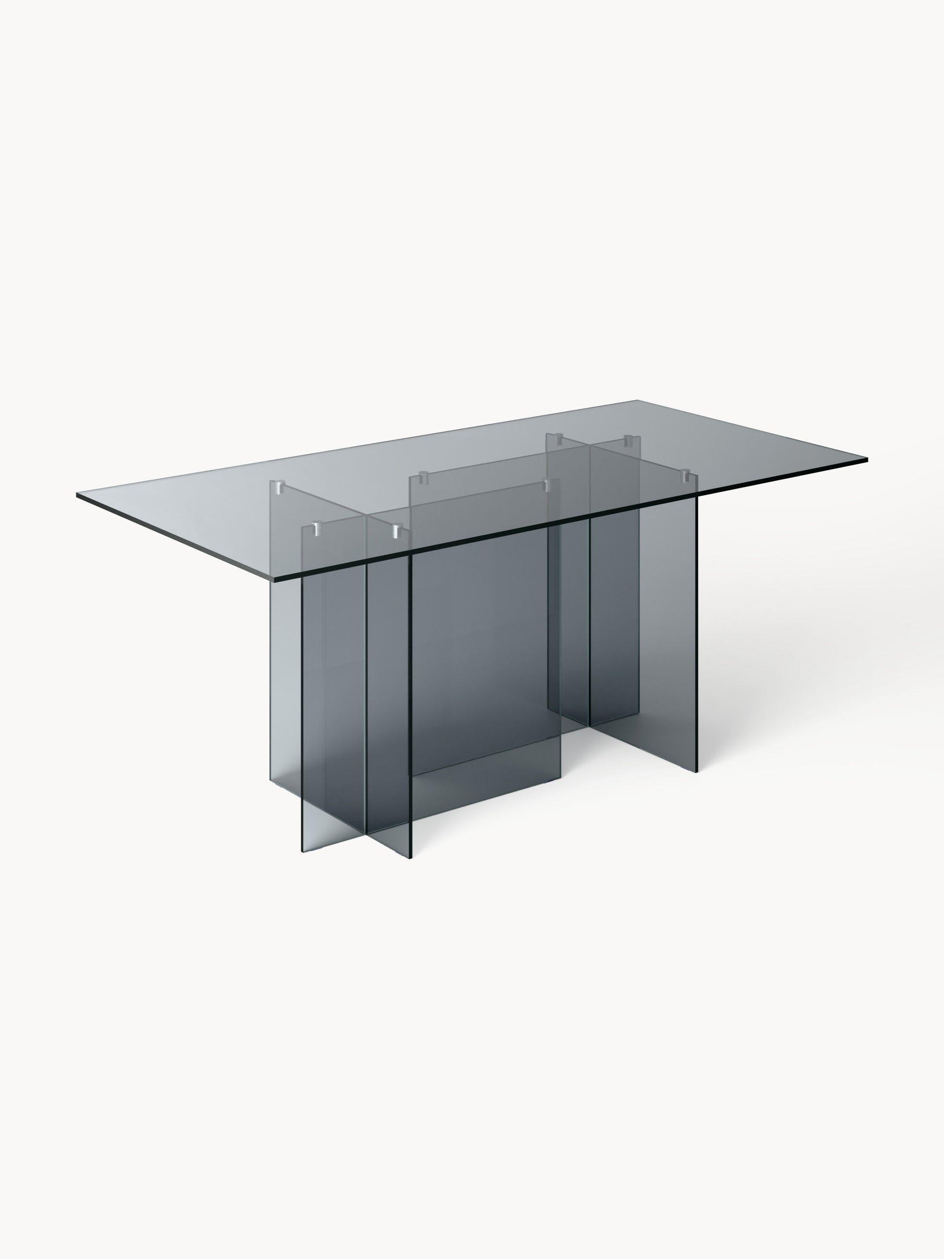 Anouka Dining Table in Glass, 180 x 90 cm