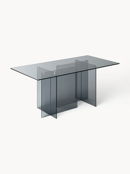 Anouka Dining Table in Glass, 180 x 90 cm