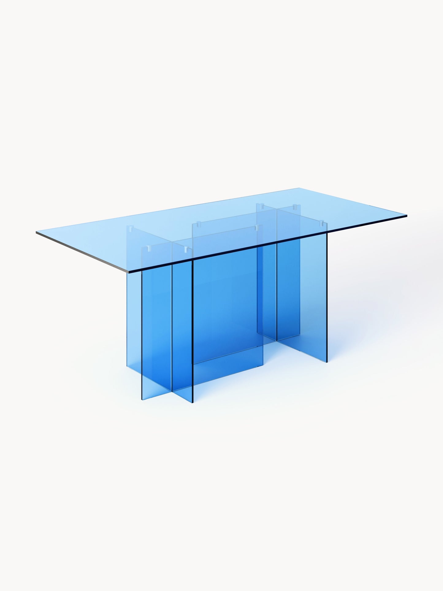 Anouka Dining Table in Glass, 180 x 90 cm