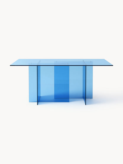 Anouka Dining Table in Glass, 180 x 90 cm