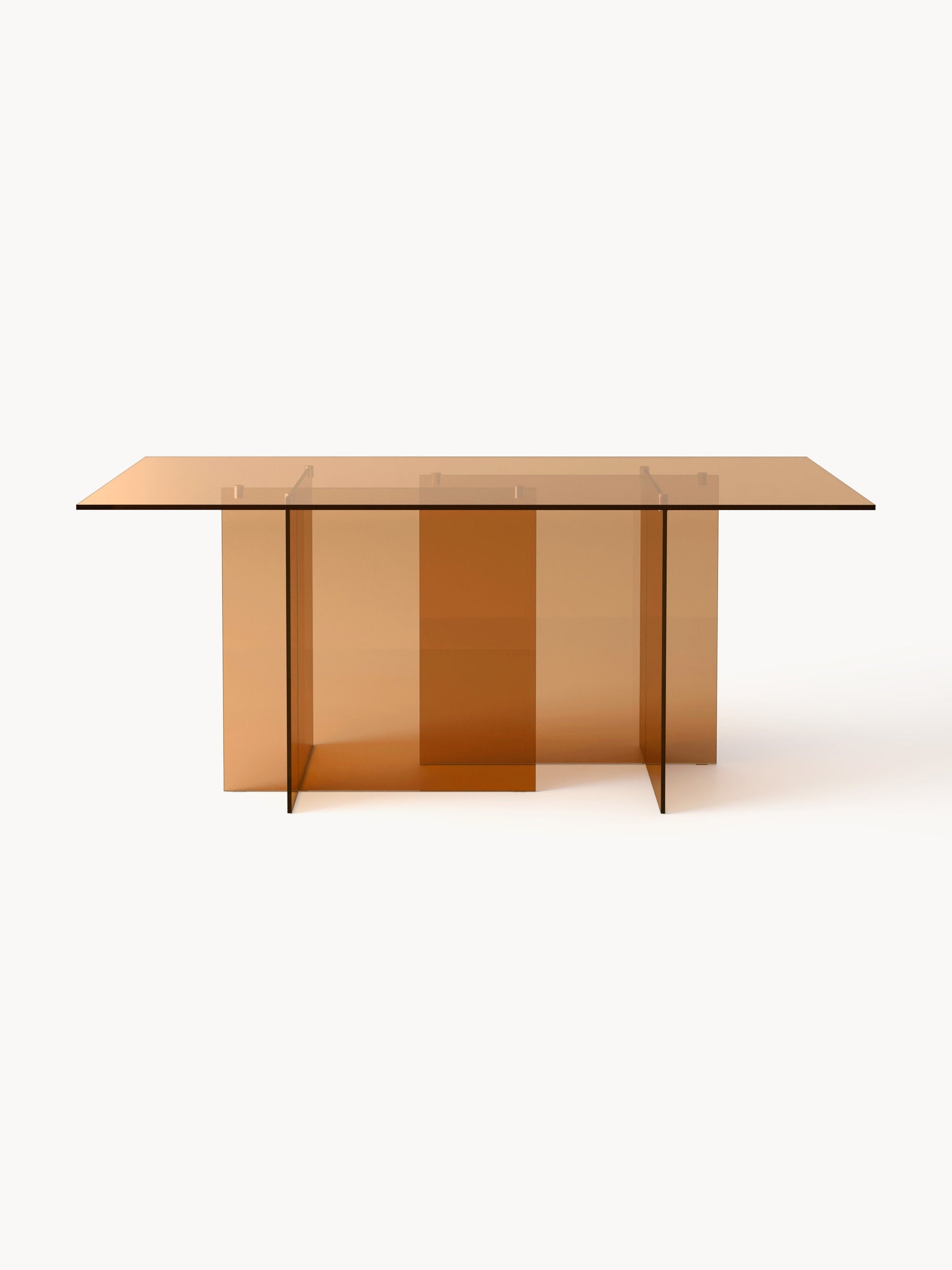 Anouka Dining Table in Glass, 180 x 90 cm