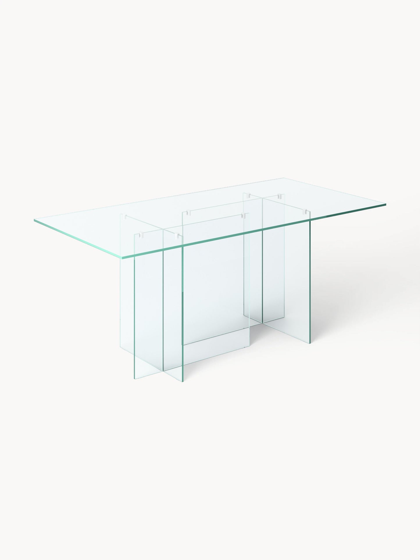 Anouka Dining Table in Glass, 180 x 90 cm