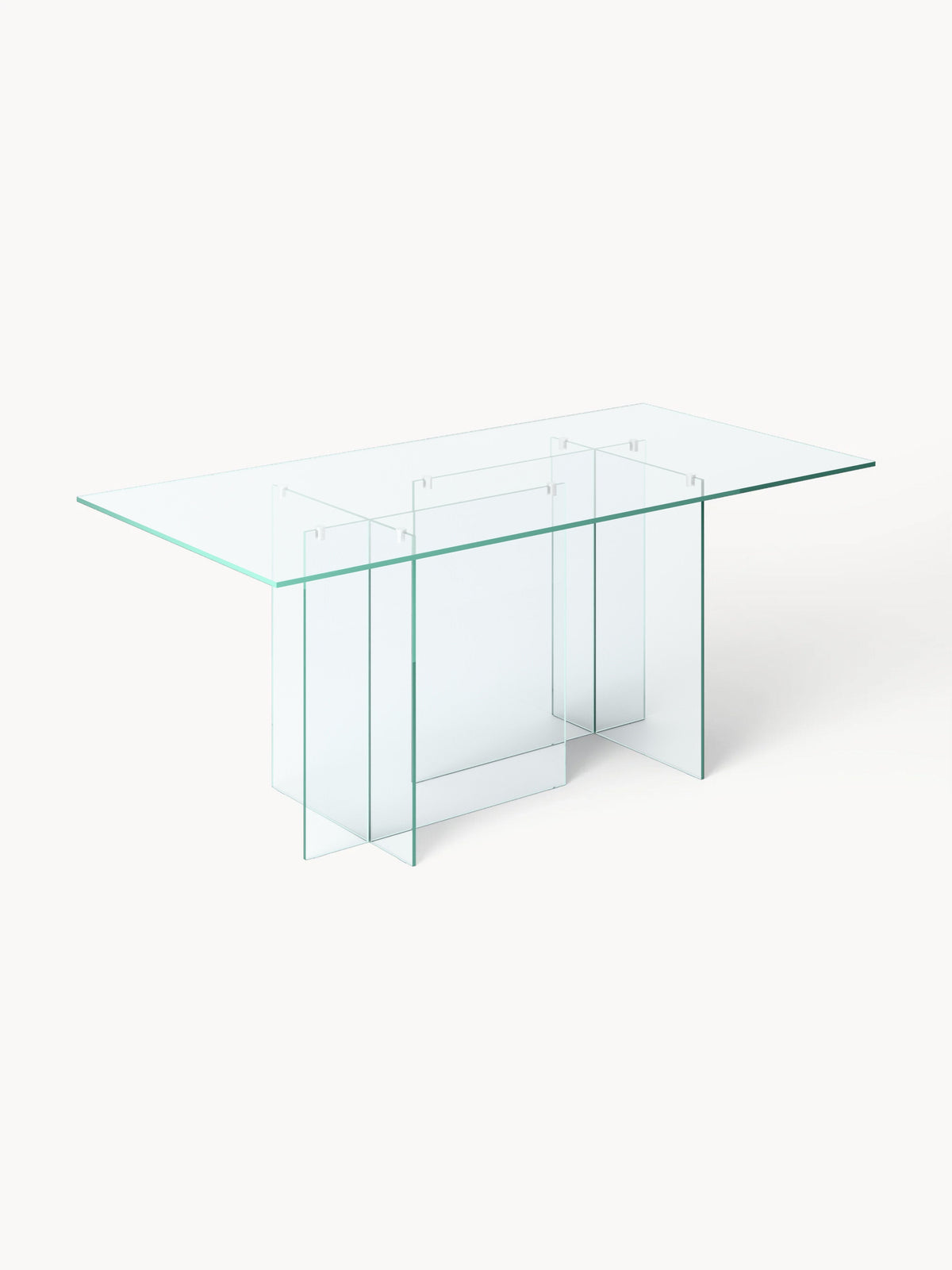 Anouka Dining Table in Glass, 180 x 90 cm