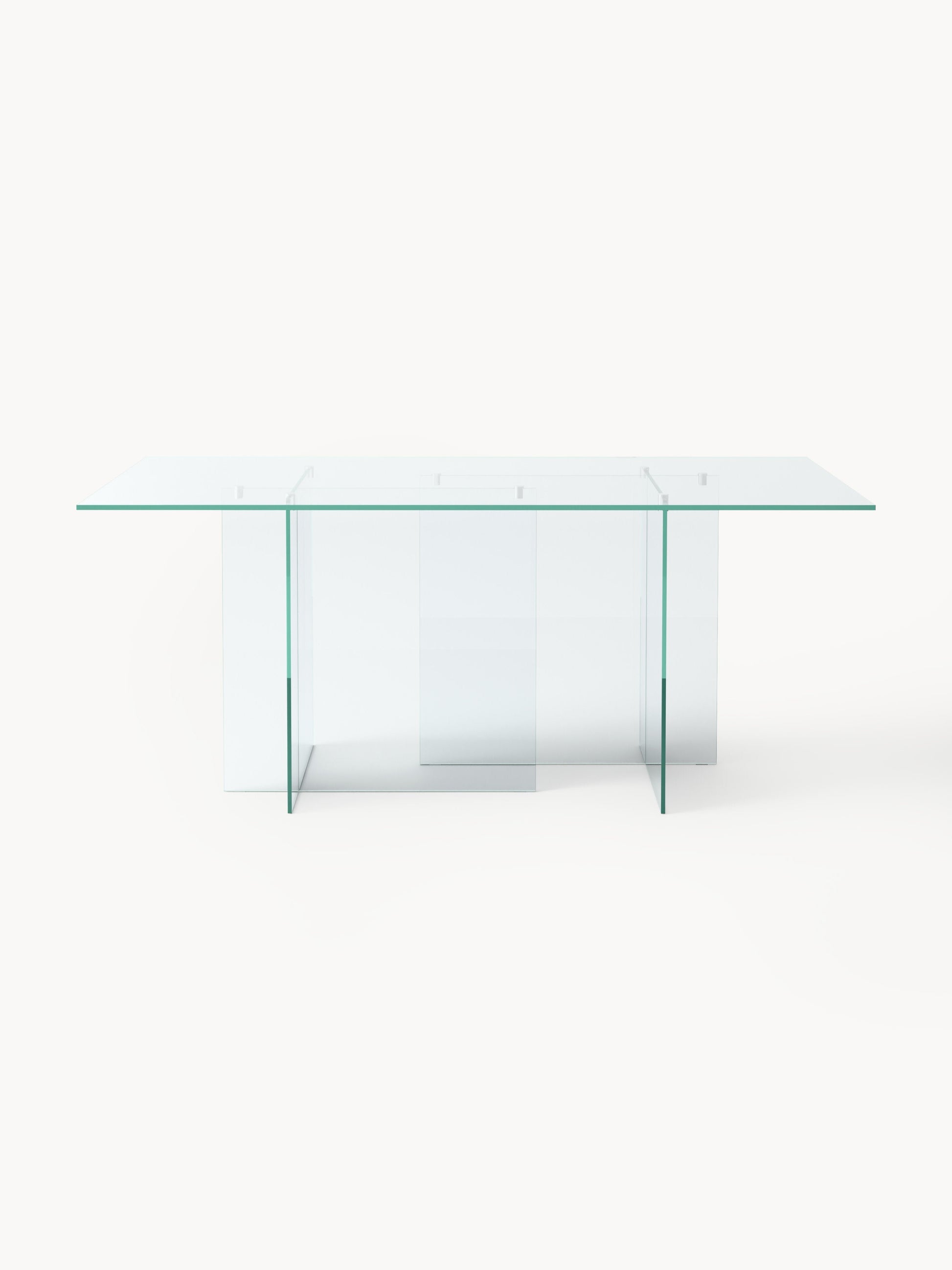 Anouka Dining Table in Glass, 180 x 90 cm