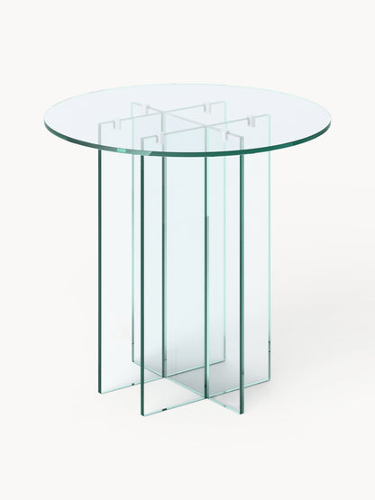 Anouka Round Dining Table in Glass, in Various Sizes