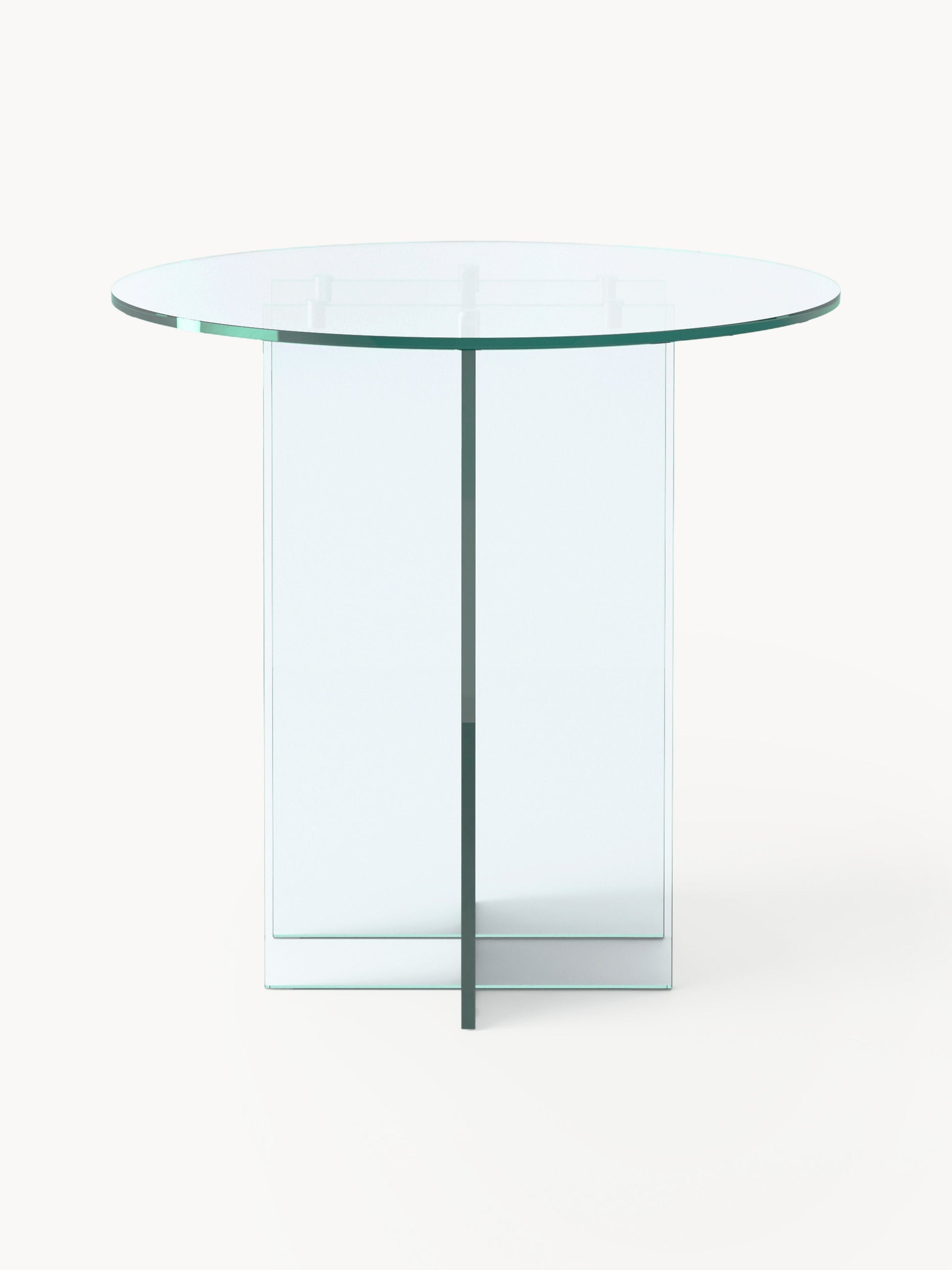 Anouka Round Dining Table in Glass, in Various Sizes
