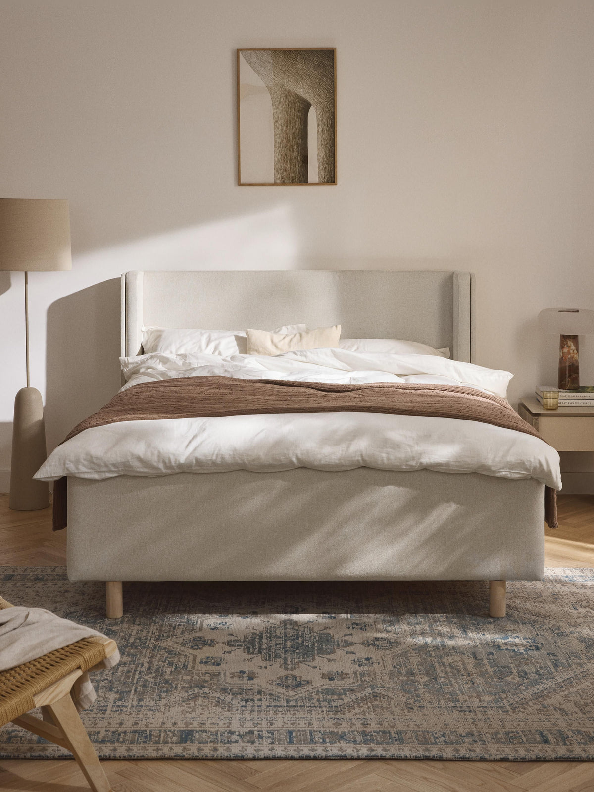 Archa Upholstered Bed with Drawers