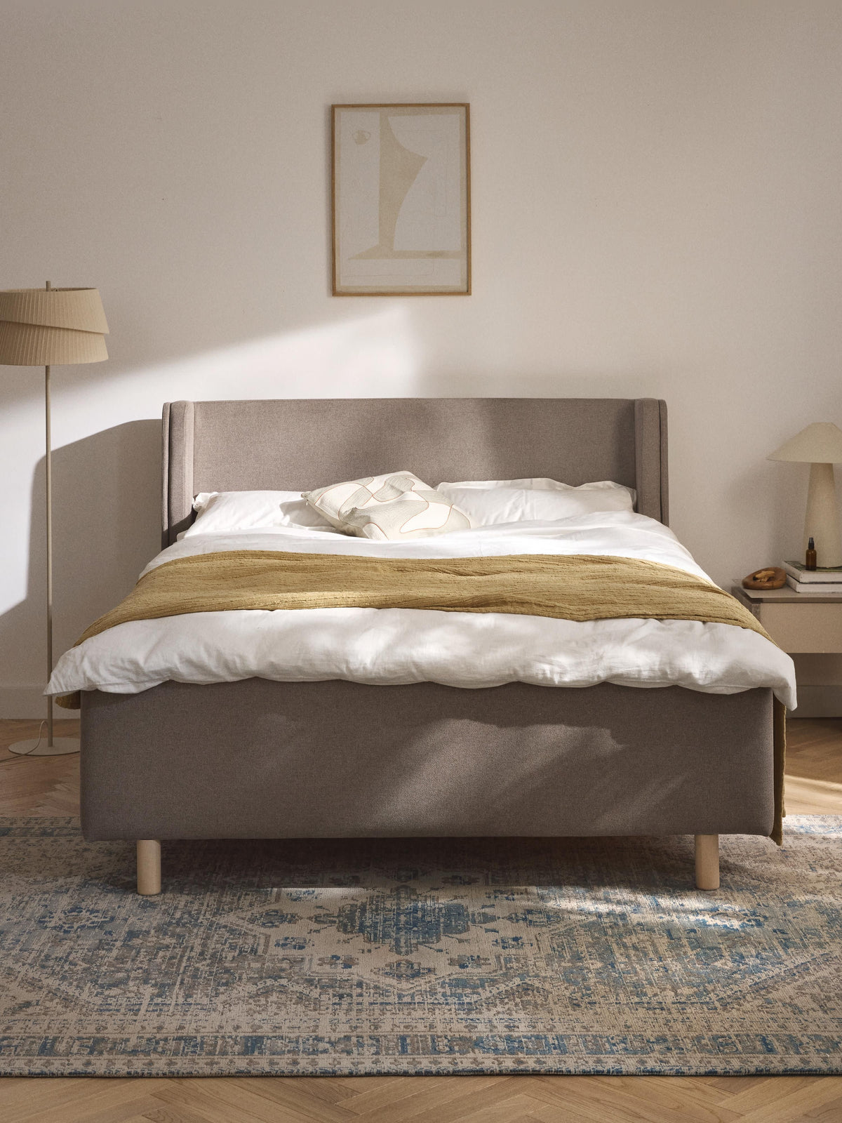 Archa Upholstered Bed with Drawers