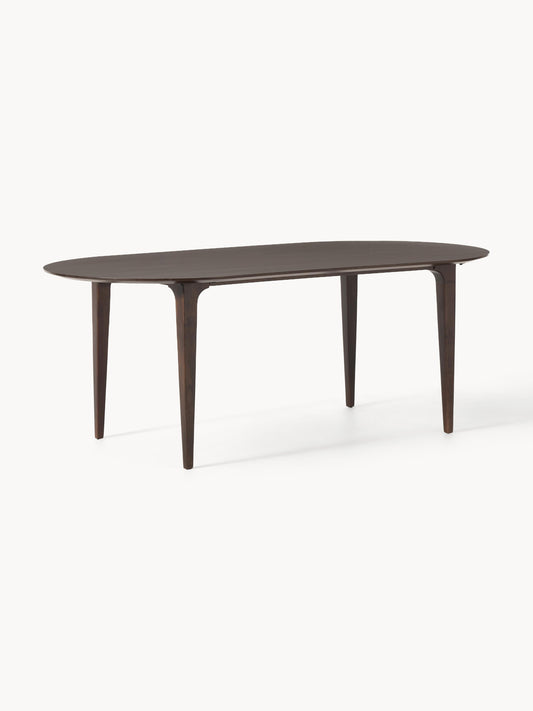 Archia Oval Dining Table in Mango Wood, 200 x 100 cm
