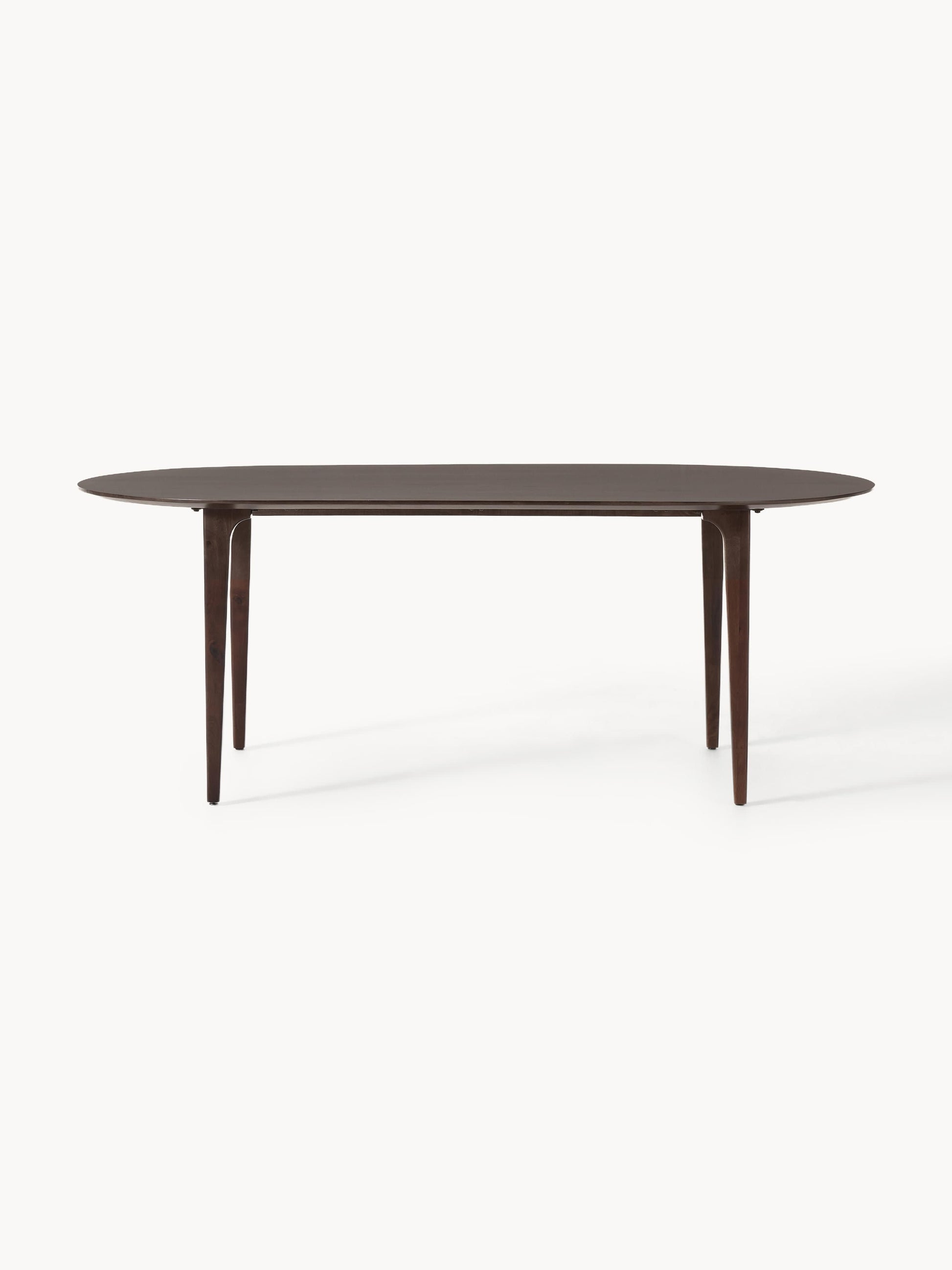 Archia Oval Dining Table in Mango Wood, 200 x 100 cm