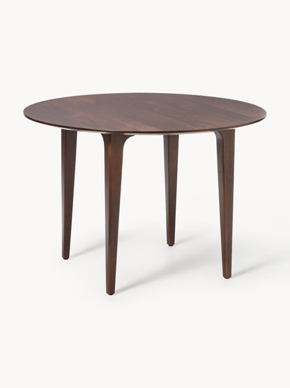 Archia Round Dining Table in Mango Wood, Ø 110 cm