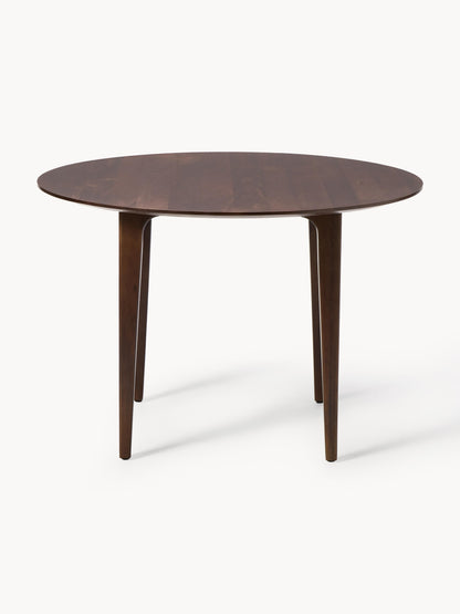 Archia Round Dining Table in Mango Wood, Ø 110 cm