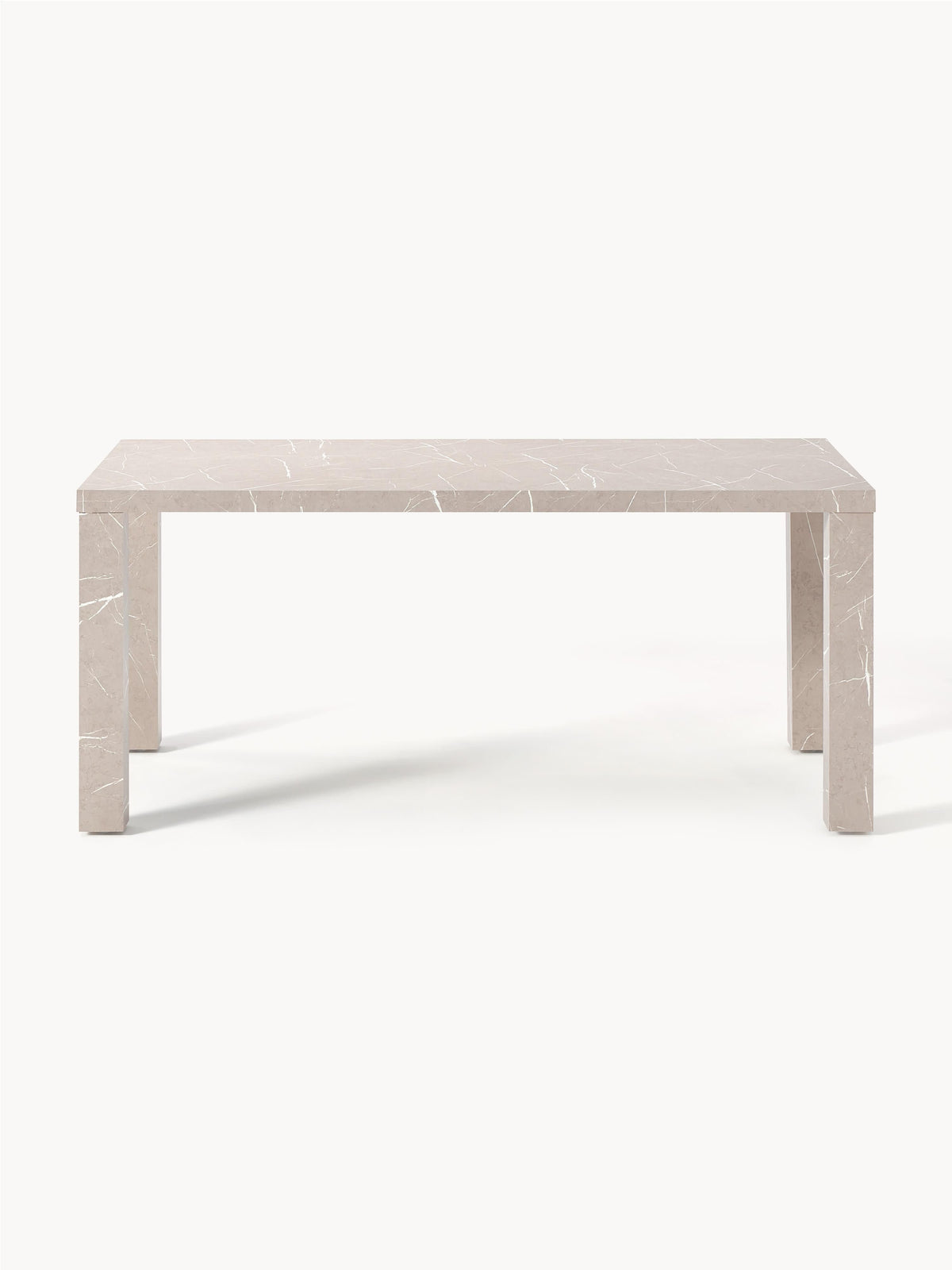 Carlin Dining Table in Marble Look, 180 x 90 cm