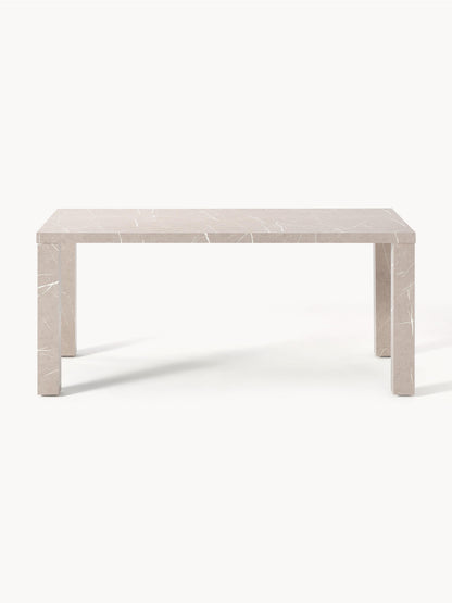 Carlin Dining Table in Marble Look, 180 x 90 cm
