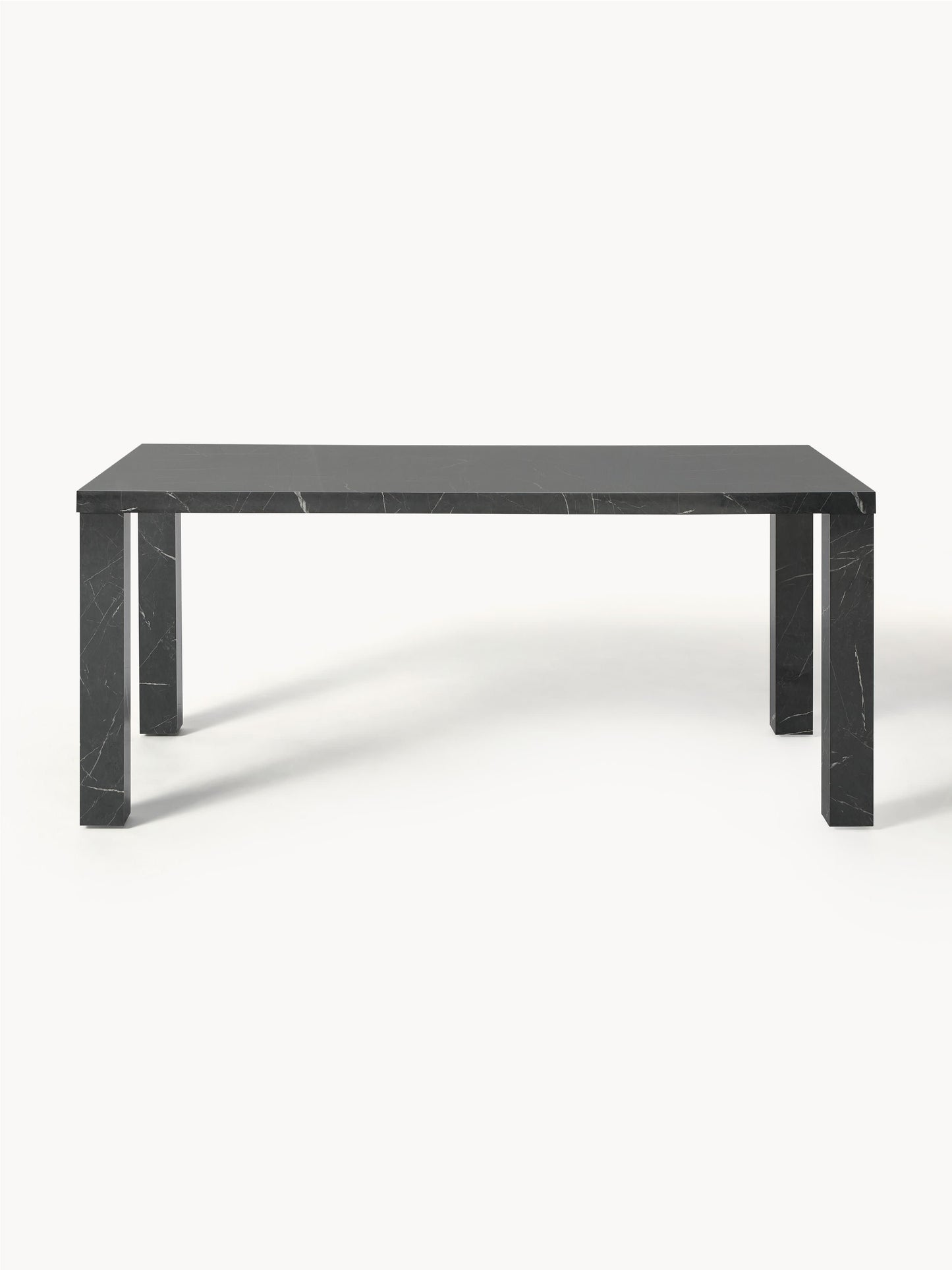 Carlin Dining Table in Marble Look, 180 x 90 cm