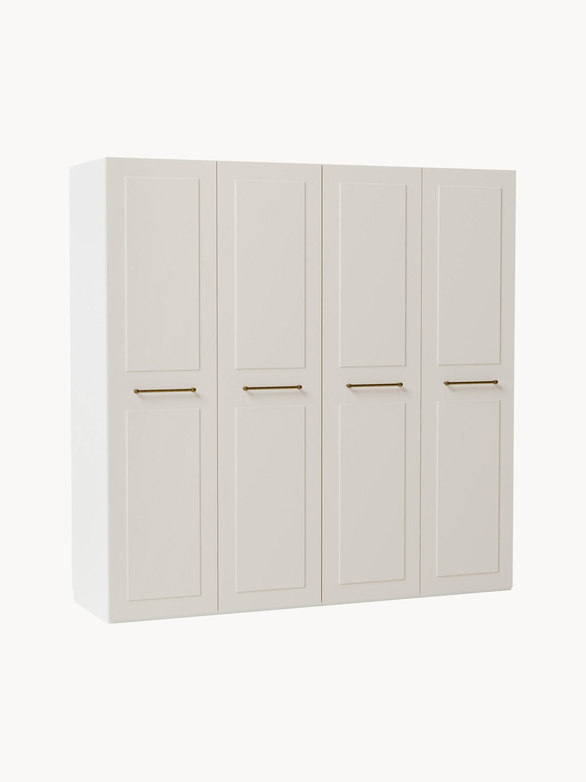 Charlene Modular Hinged-Door Wardrobe, 200 cm Wide, in Various Sizes