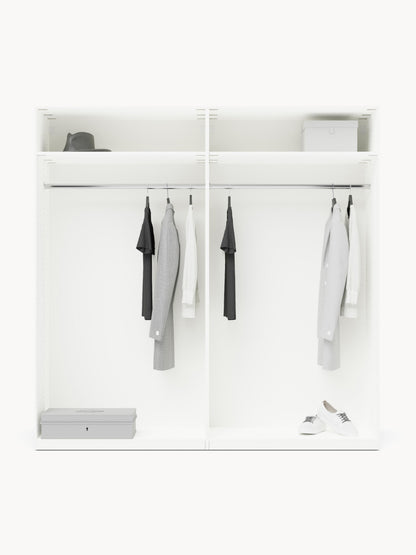 Charlene Modular Hinged-Door Wardrobe, 200 cm Wide, in Various Sizes