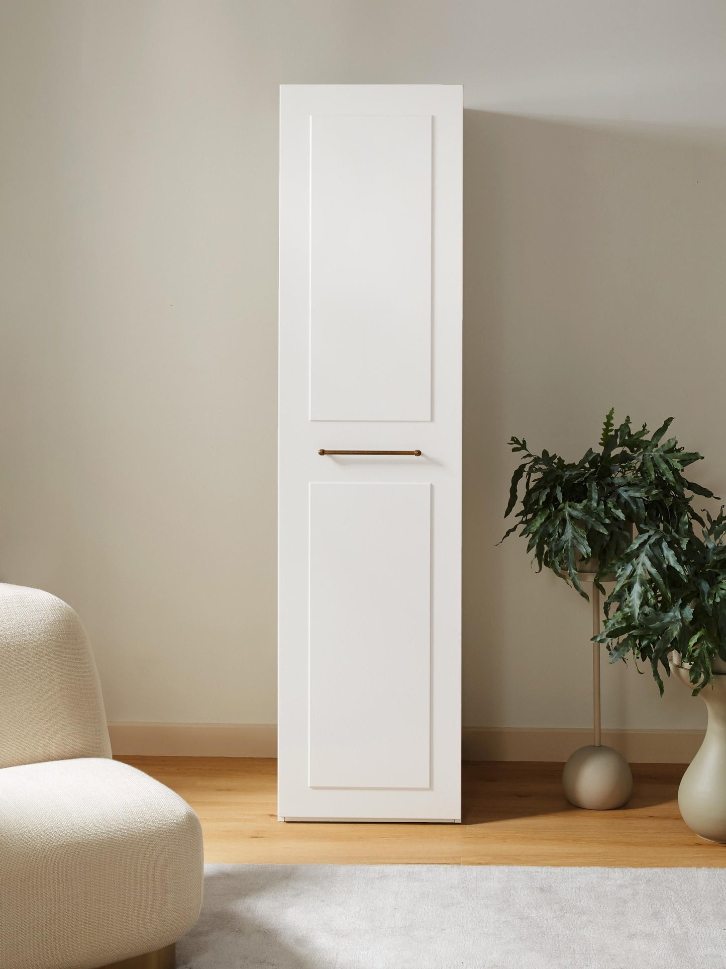 Charlene Modular Hinged-Door Wardrobe, 50 cm Wide, in Various Sizes