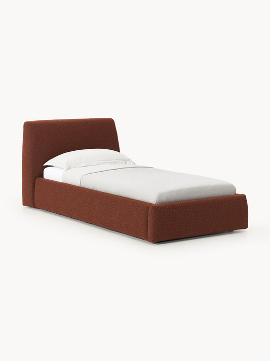 Cloudia Bouclé Single Bed with Storage