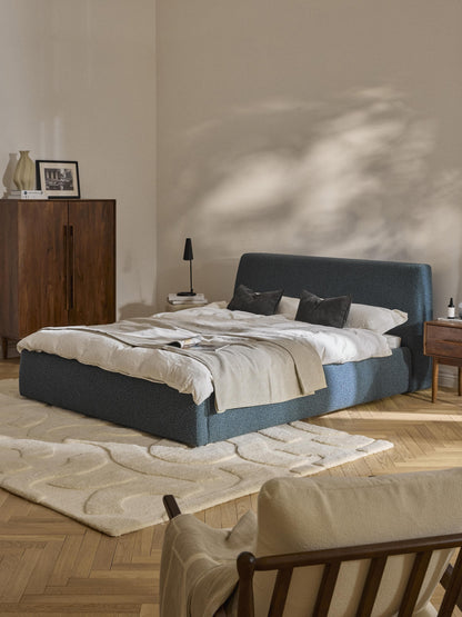 Cloudia Bouclé Upholstered Bed