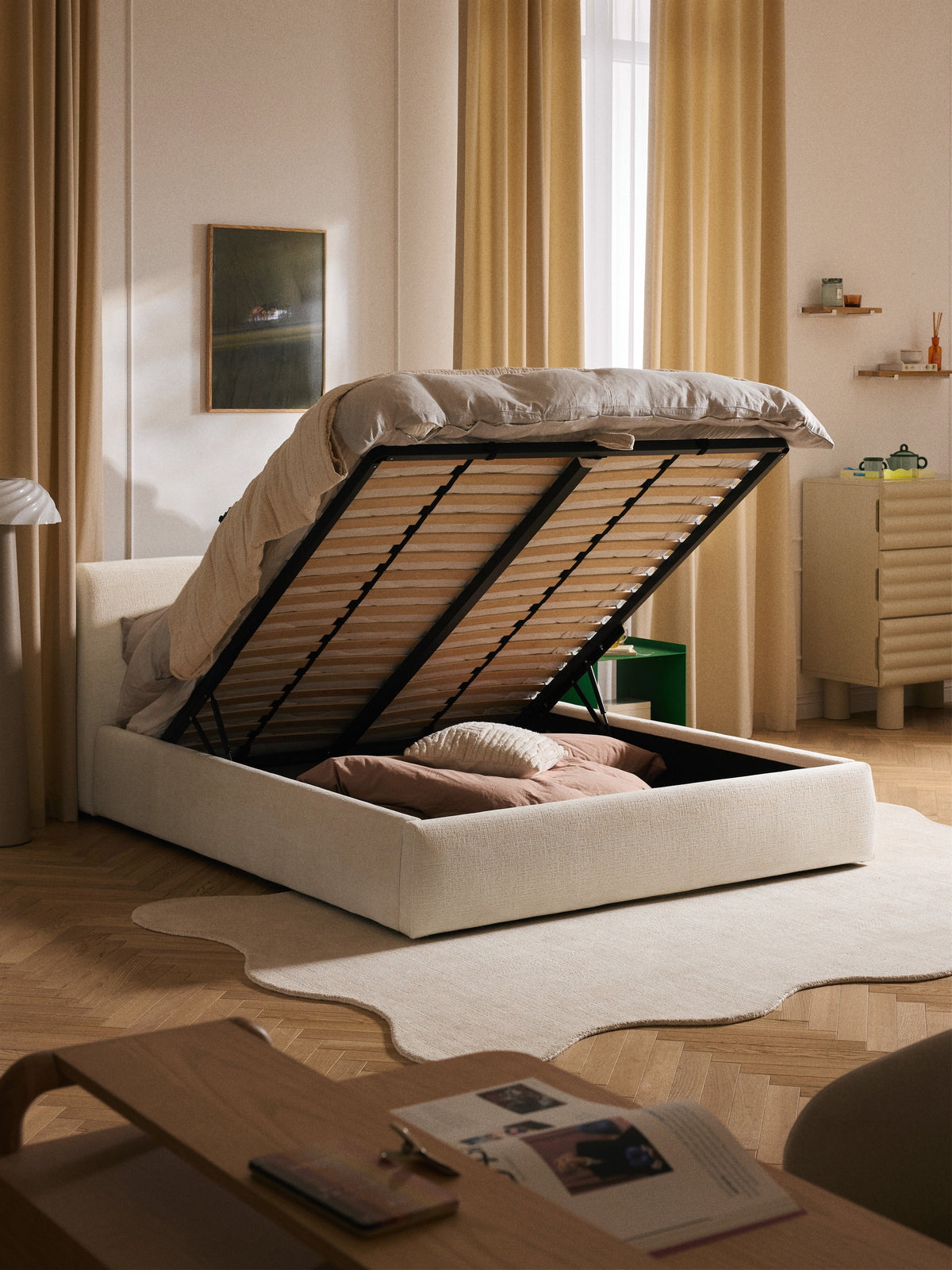 Cloudia Upholstered Bed with Storage