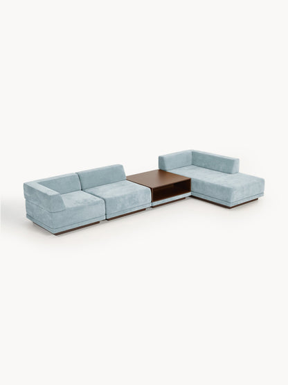 Corin Modular Corner Sofa (4-Seater) with Coffee Table